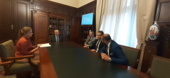 16 October 2021 The National Assembly Speaker in meeting with the members of the Freedom Party of Austria